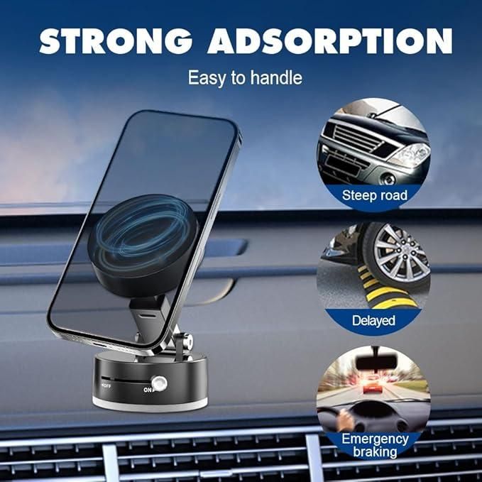 For Recording and Navigation - Vacuum Magnetic Suction Phone Holder