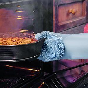 2-in-1 Silicone Scrubbing Gloves - Easier Cleaning! (1 Pair)