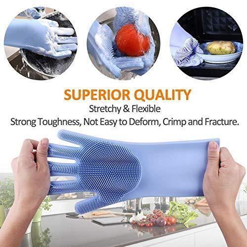 2-in-1 Silicone Scrubbing Gloves - Easier Cleaning! (1 Pair)