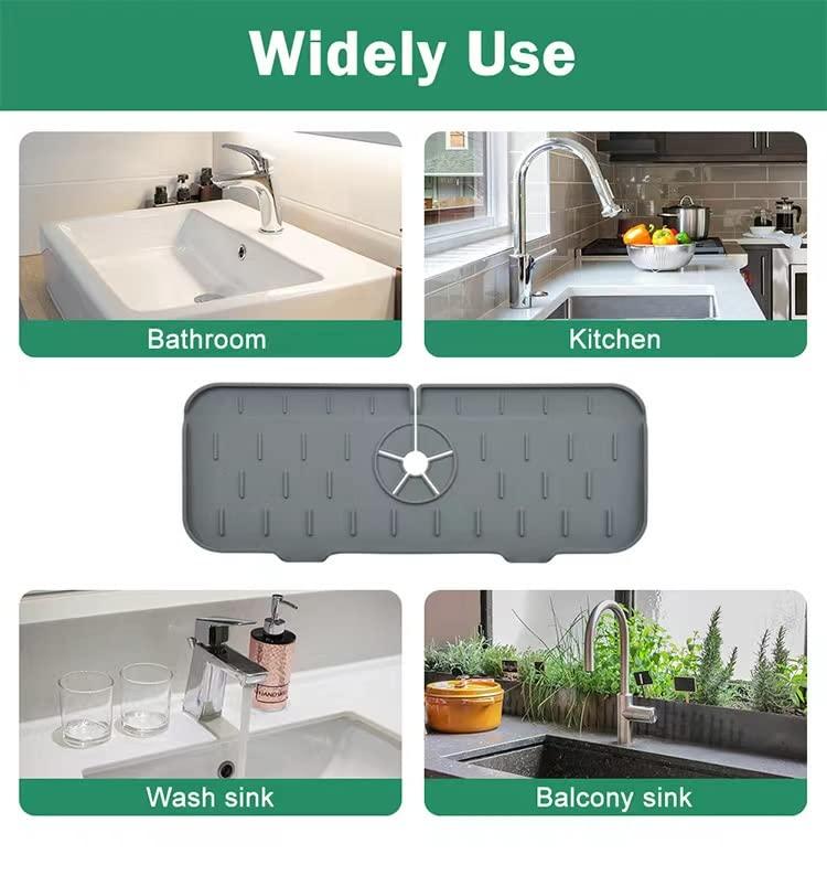 Messy Sinks Frustrates You? Try Silicon Kitchen Faucet Mat