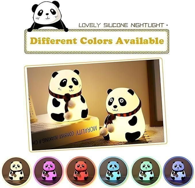 Chasing Away Night-time Fears! Cute Panda Light Lamp For Kids