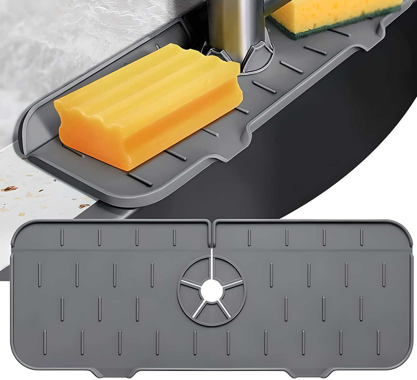 Messy Sinks Frustrates You? Try Silicon Kitchen Faucet Mat