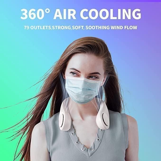 Tiring Work? Can't Handle the Heat? Try Portable Rechargeable Neck Fan