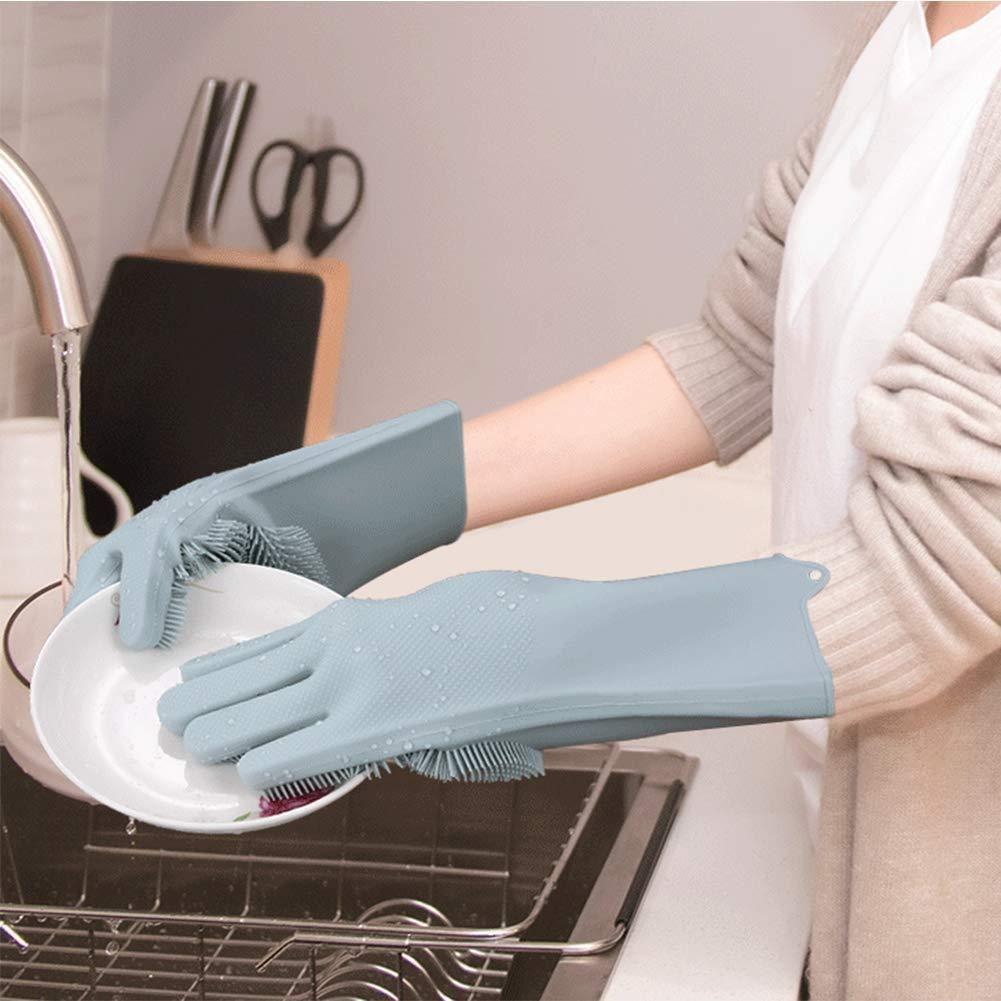 2-in-1 Silicone Scrubbing Gloves - Easier Cleaning! (1 Pair)
