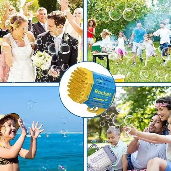 Bubble Storm: Automatic Bubble Gun Machine For Kids
