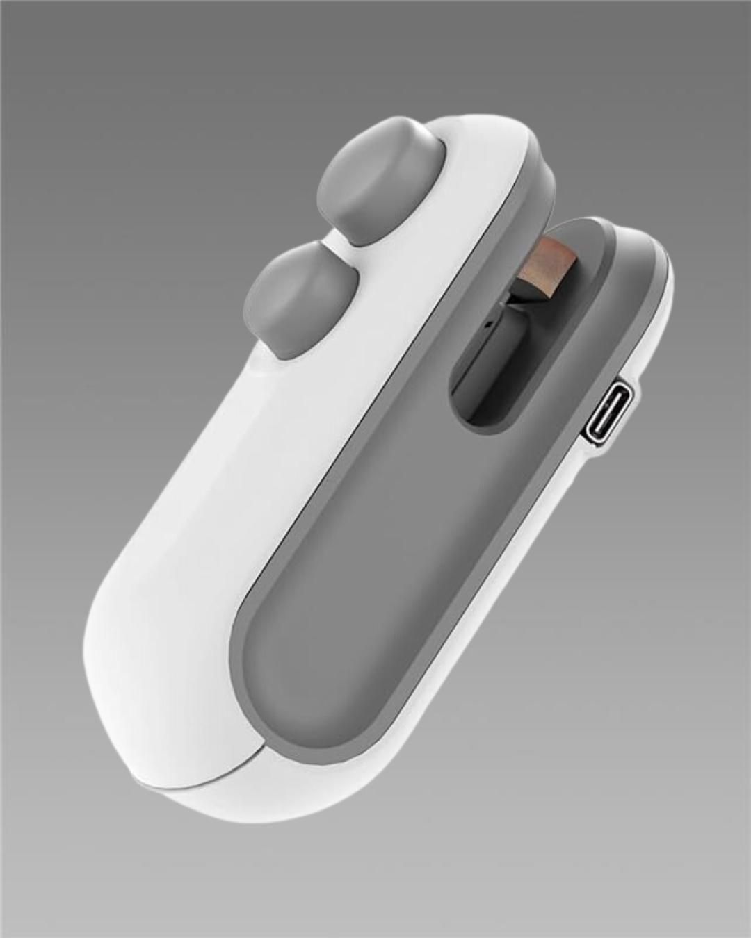 Portable Mini Sealing Machine 2 in 1 USB Rechargeable Magnetic Bag Sealer Heat Seal with Cutter Portable Mini Sealing Machine 2 in 1 USB Rechargeable Magnetic Bag Sealer Heat Seal with Cutter