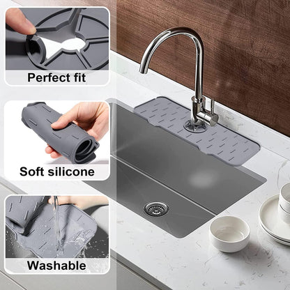 Messy Sinks Frustrates You? Try Silicon Kitchen Faucet Mat