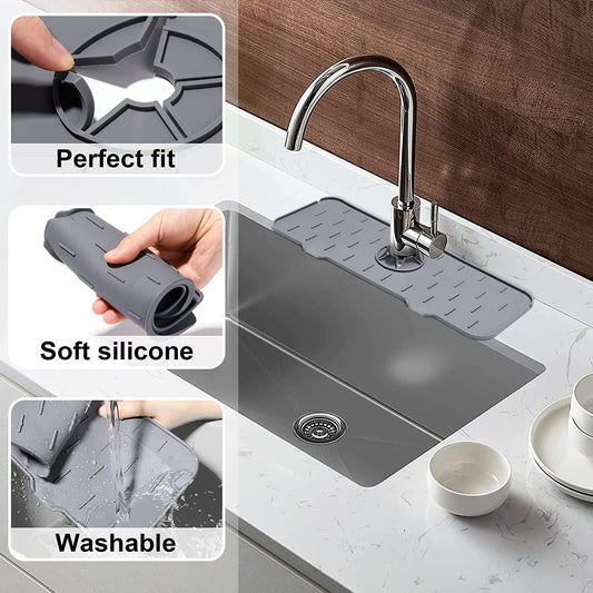 Messy Sinks Frustrates You? Try Silicon Kitchen Faucet Mat