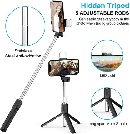 Extendable 3-in-1 Selfie Stick Tripod For The Content Creator in you!