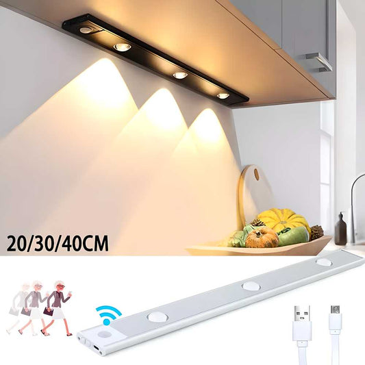 Go Wireless, Go Smart.! LED PIR Motion Sensor Cabinet  Light - USB Rechargeable